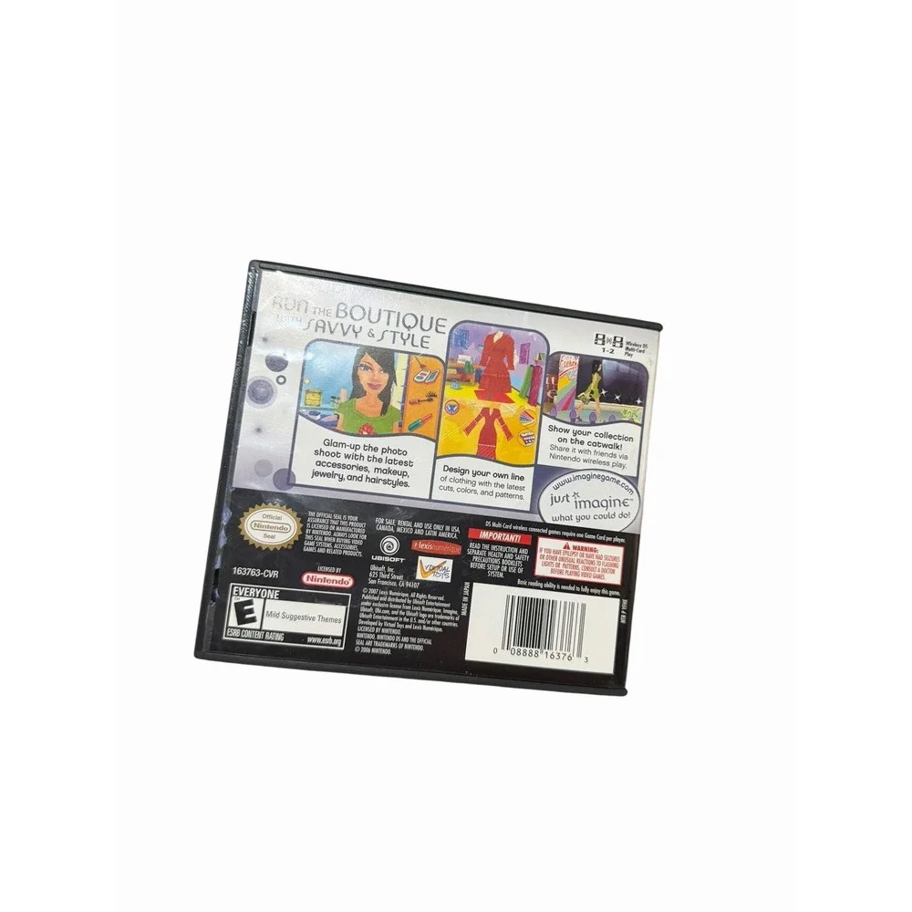 Imagine: Fashion Designer (Nintendo DS, 2007) ~ Complete